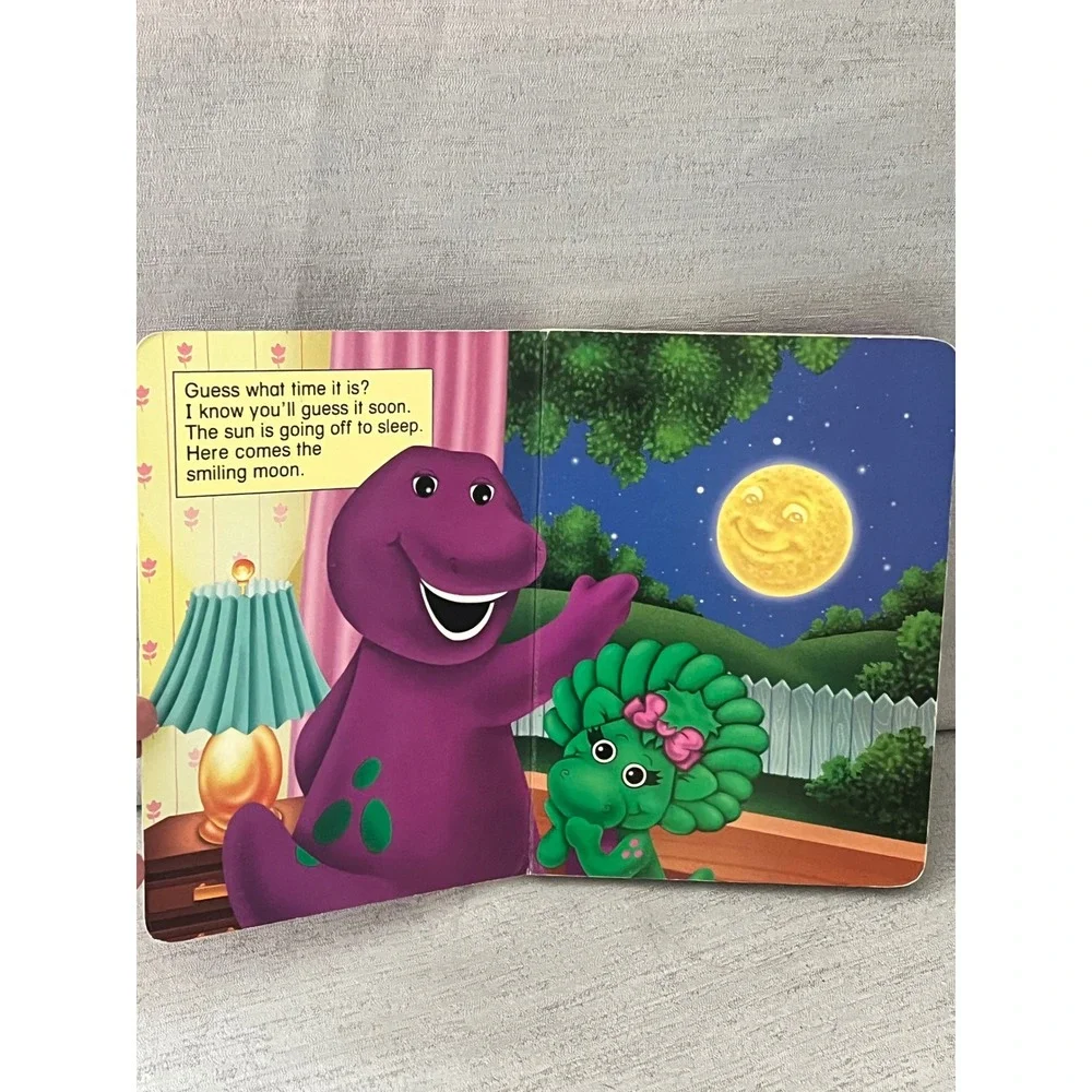 Bedtime for Baby Bop Barney & Friends Board Book 1996 Vintage Donna Cooner